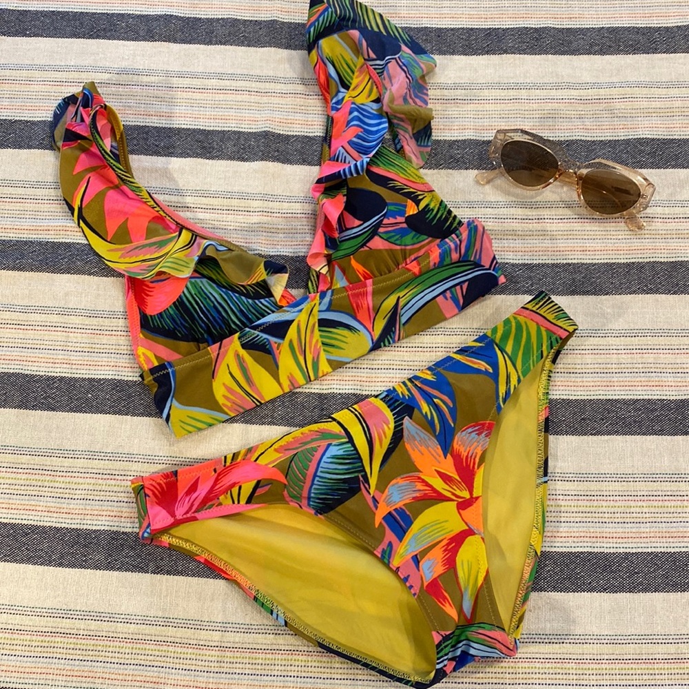 Aerie floral Bikini size small
